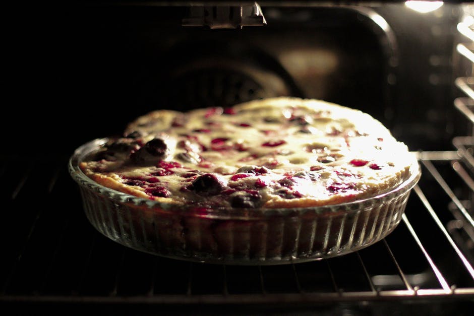 Bærclafoutis med crème fraîche