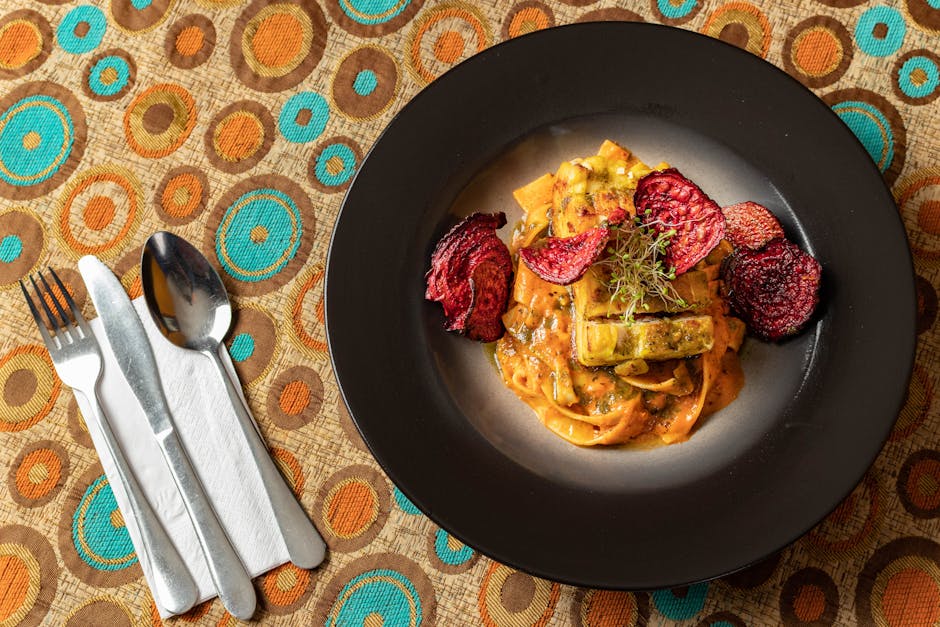 Biff- og rødbetragu med pappardelle