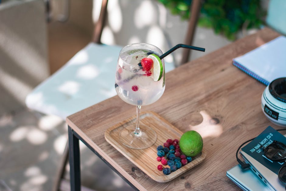Champagnepunsj med lime og bringebær