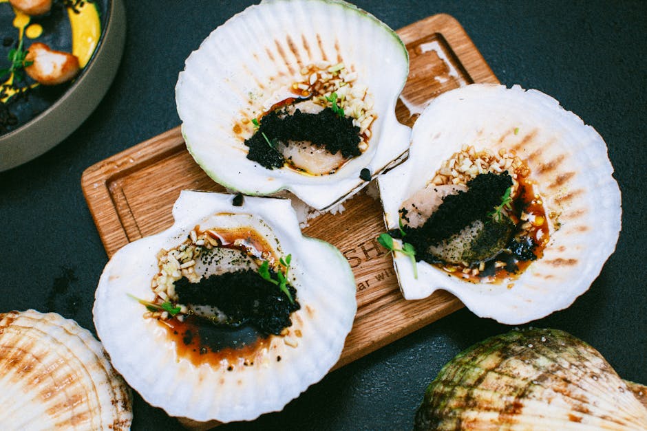 Gratinerte kamskjell (Coquilles Saint-Jacques)