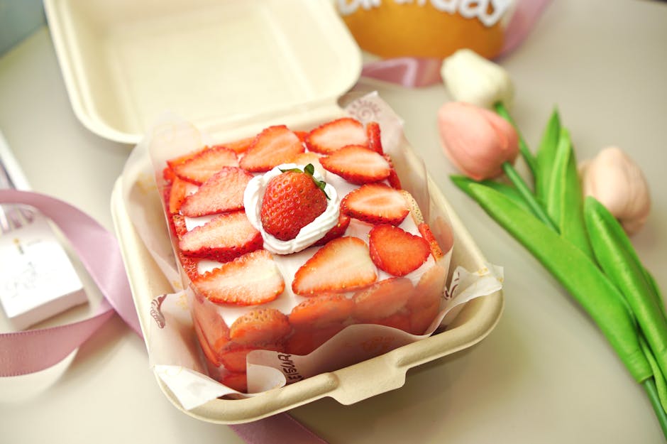 Jordbær- og hvit pepper-shortcake