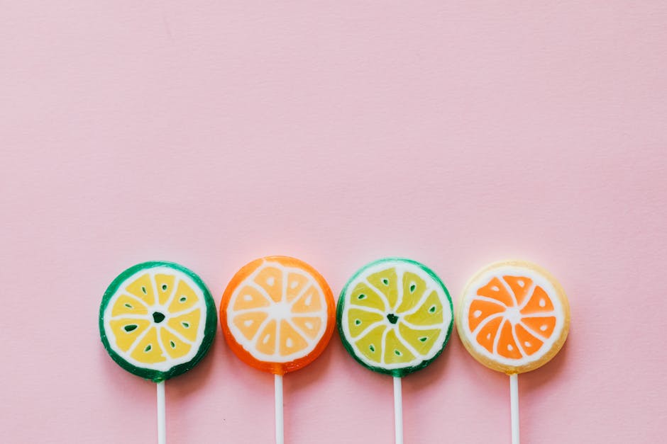 Hjemmelagde granateple- og lime-lollipops