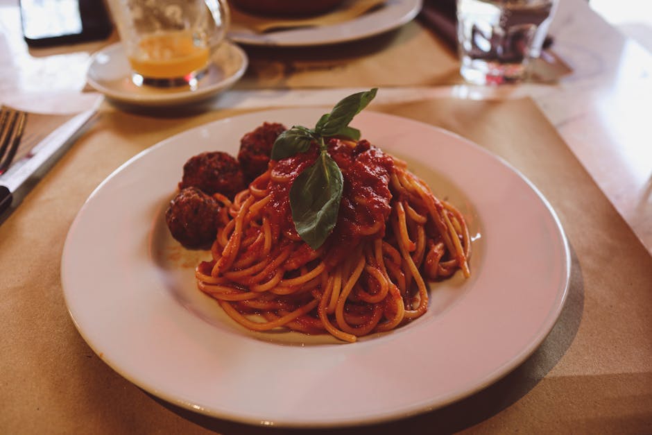 Spaghetti med saftige kalkunboller
