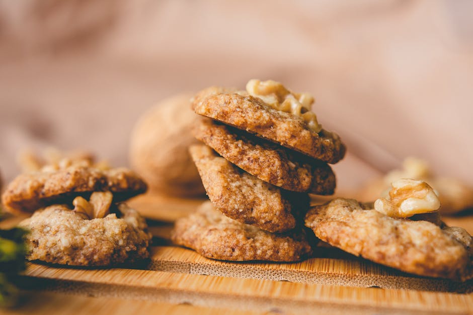 Valnøtt-shortbreadkjeks
