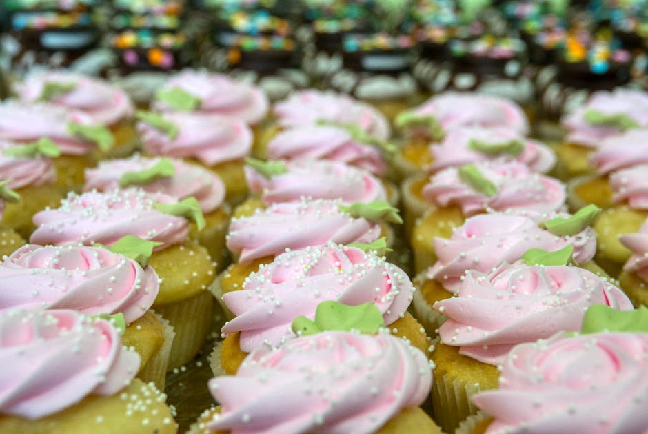 Rose Cupcakes med Grenadine Smørkrem