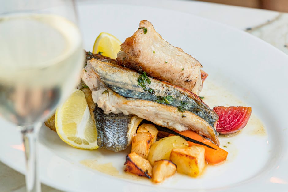 Fisk i papillote med grønnsaker