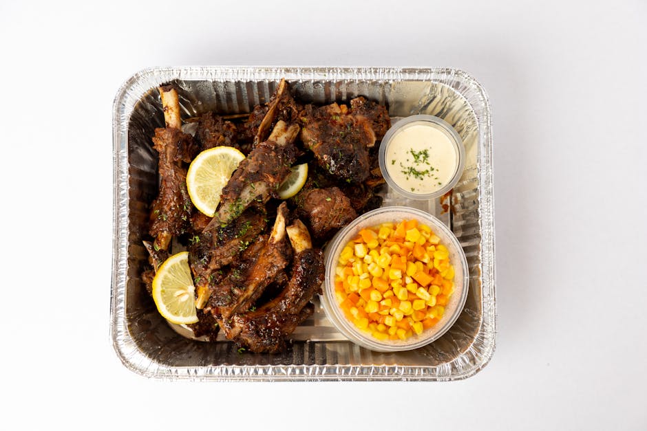 Forkokte baby back ribs med sitron og pepper