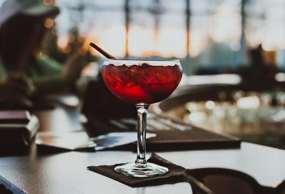 Klassisk Americano-cocktail med Prosecco