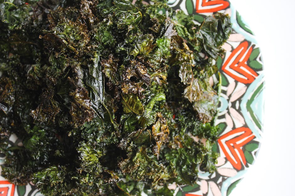 Krydret grønnkålchips