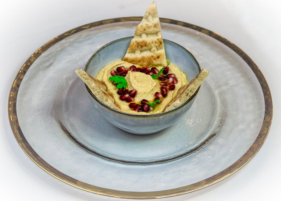 Sprø pitachips med mascarpone- og gressløkdipp