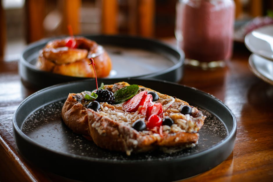 Søt blåbærfocaccia med kanel