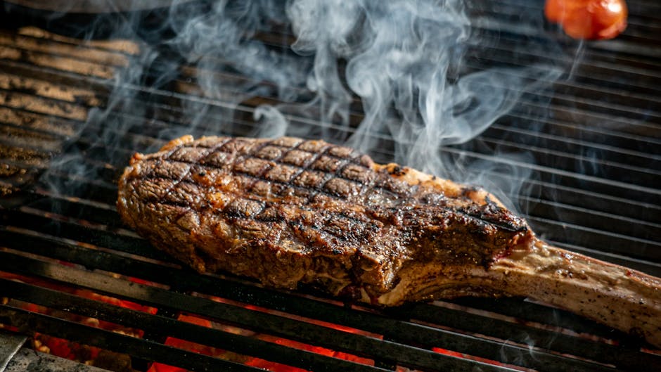 Grillet ribeye med salvietomater