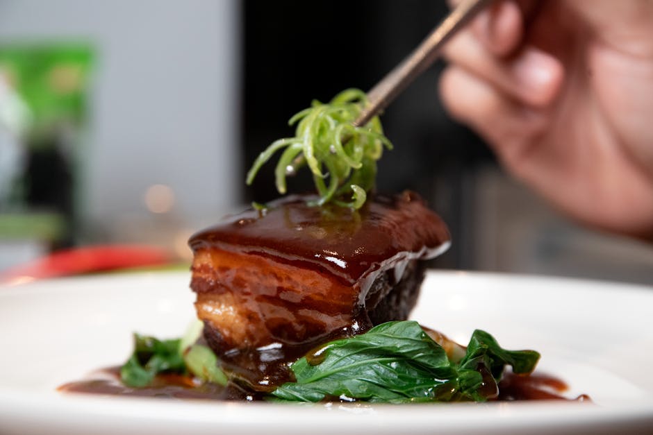 Svinekam med soy- og limesaus