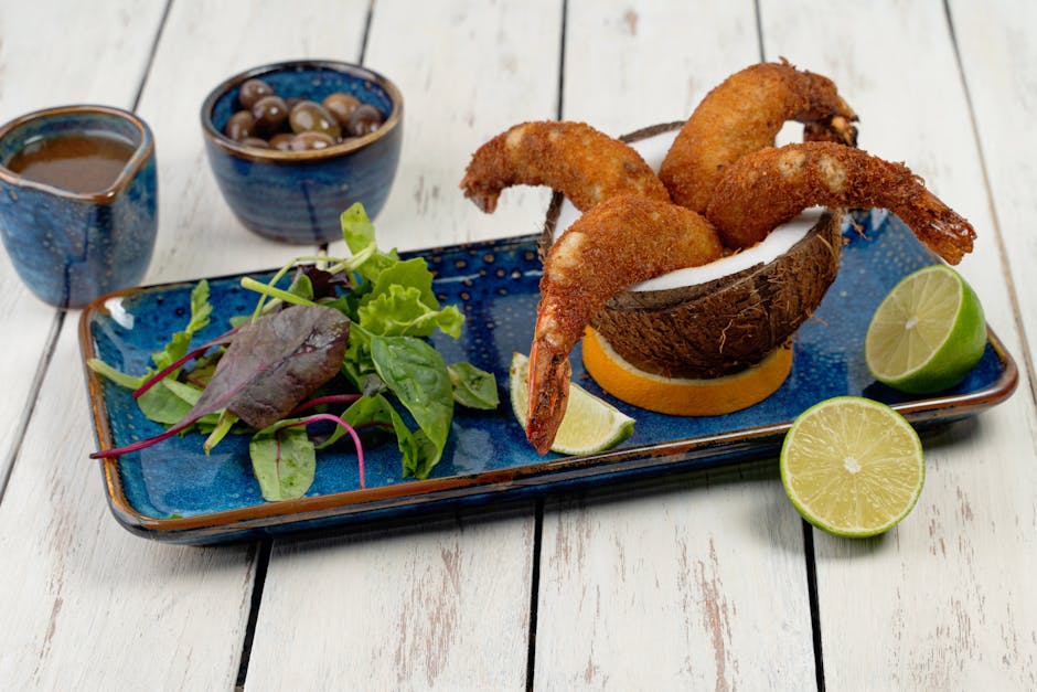 Kokosreker med rød karrysaus