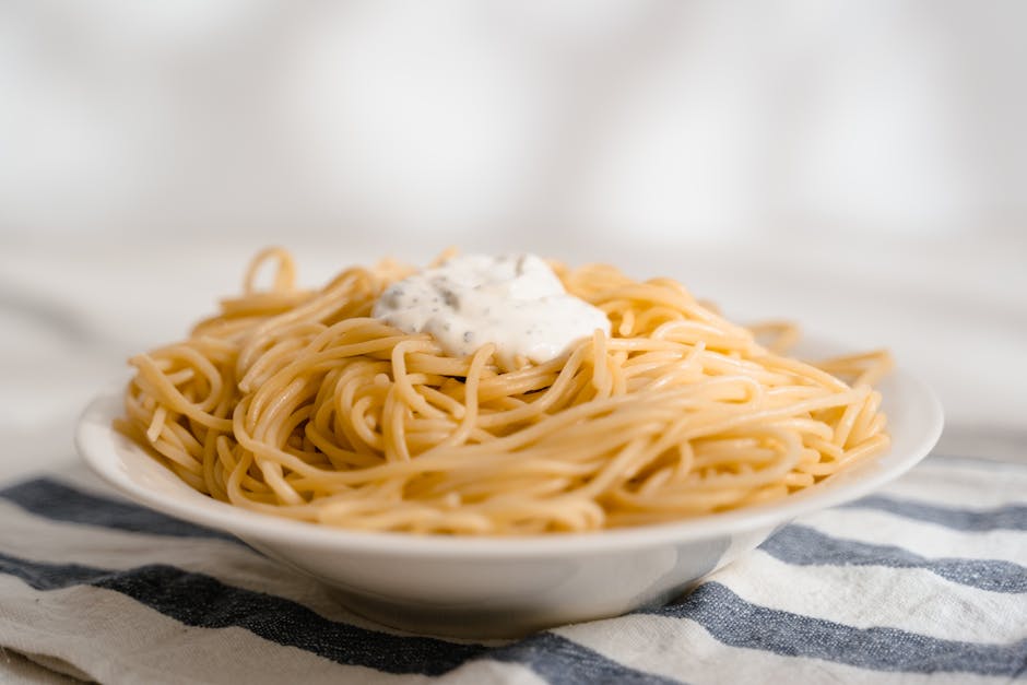 Spaghetti med sitron og ricotta