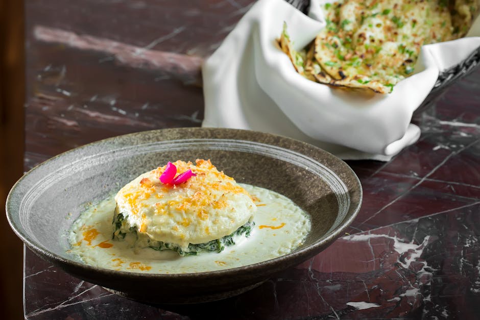 Individuelle spinatgratenger med Gruyère