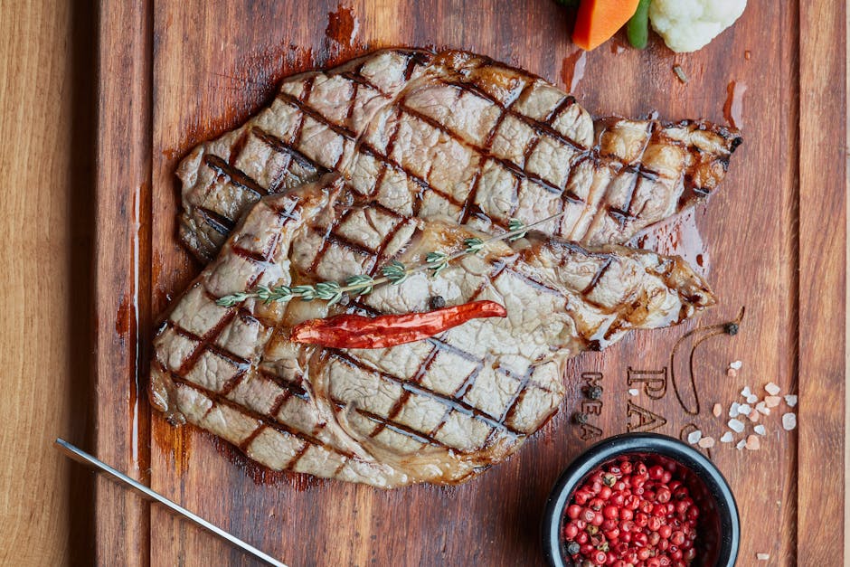 Grillet flankestek med pepper og lime