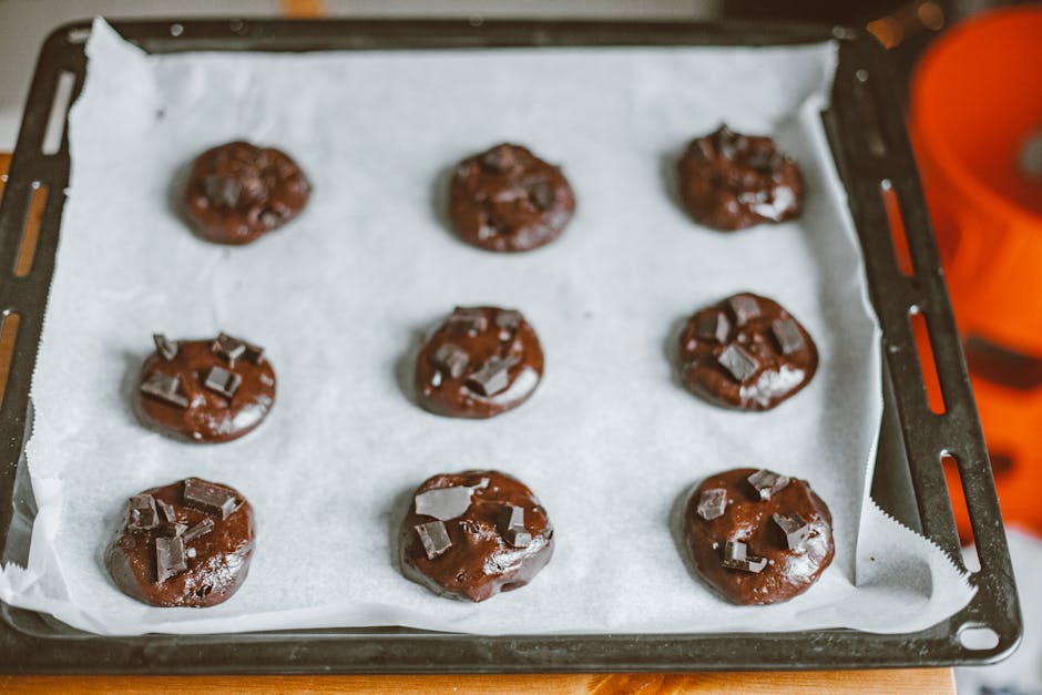 Sjokoladekjeks med peanøttsmør og butterscotch-biter