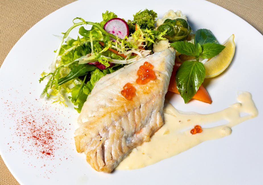 Ristet kveitefilet med frisk salsa verde
