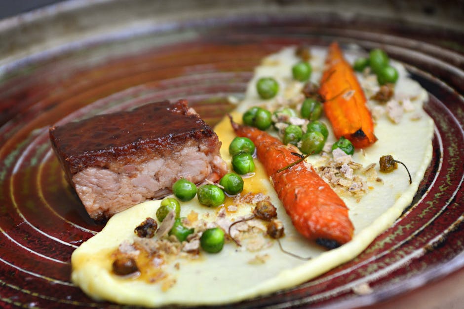 Langbraisert oksebryst med pepperrot og gulrøtter