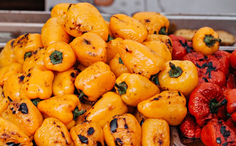 Ristede paprika med pecorinoost