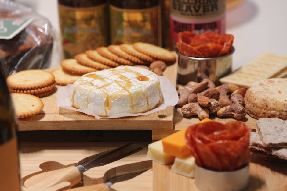 Kremet brie-dip med honning og pepperkorn