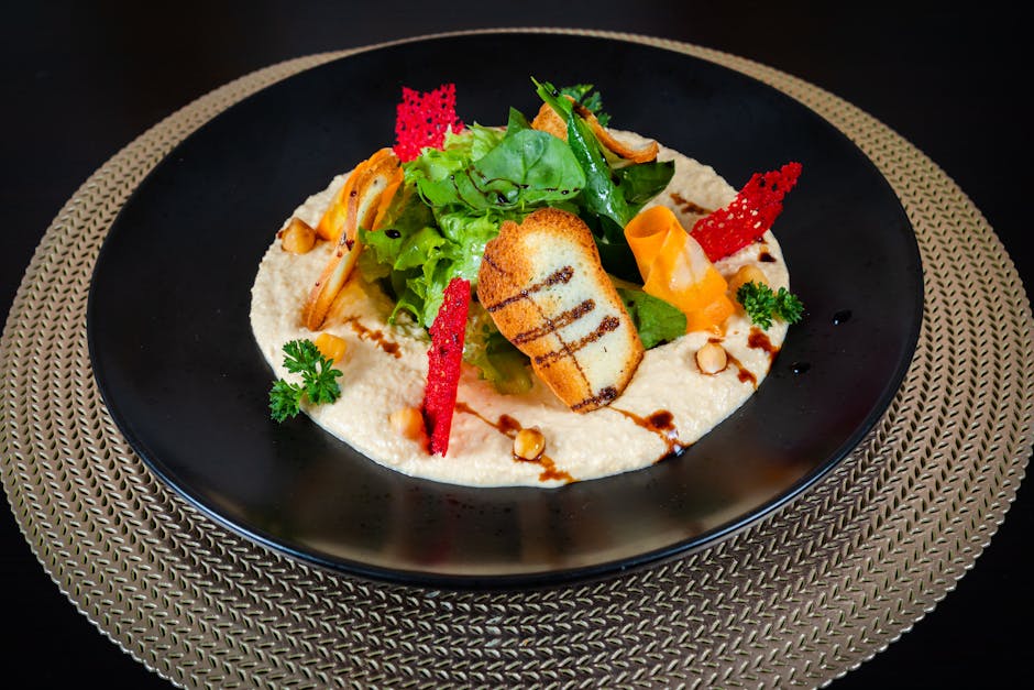 Grillede kamskjell med koriander og kikertersalat