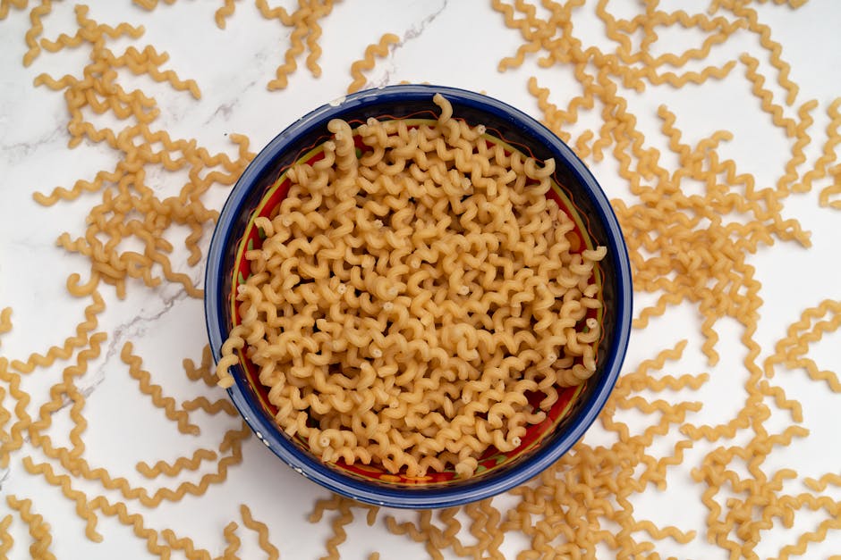 Cavatappi med svinepølse og safran