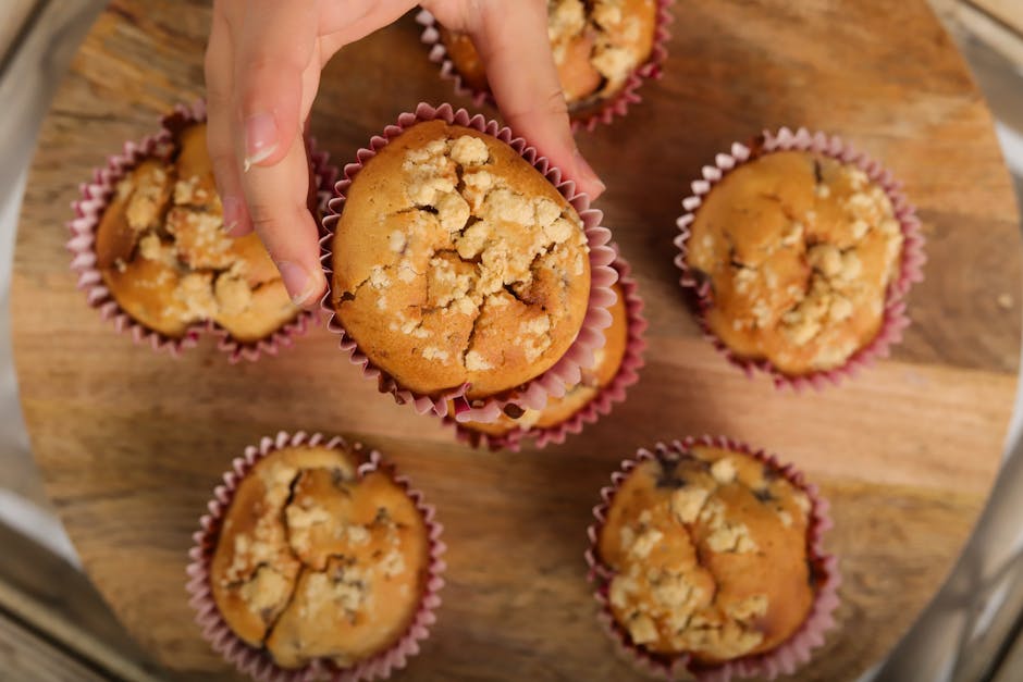 Saftige blåbærmuffins med smuldretopp