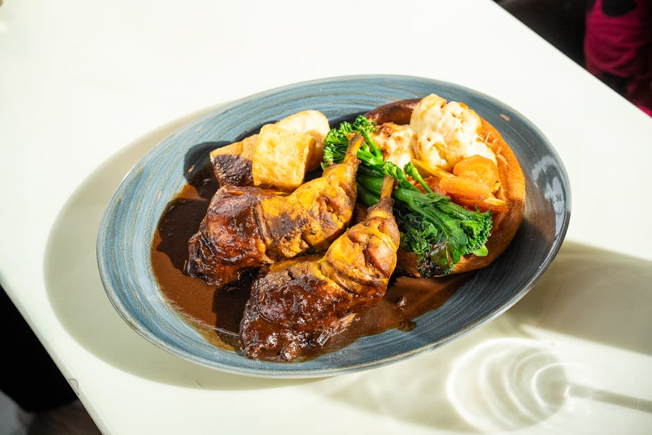 Krydret indrefilet av storfe med Yorkshire-pudding