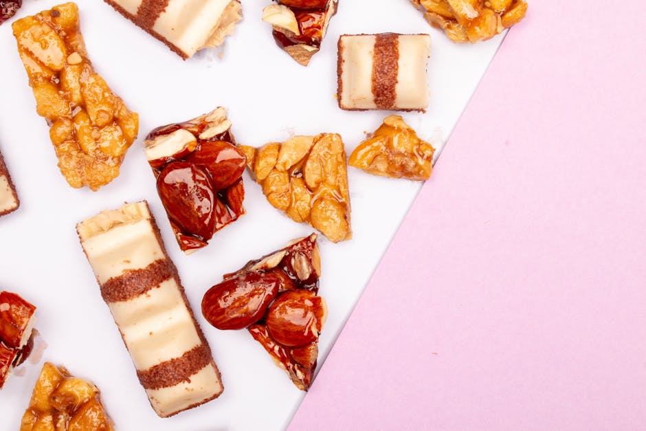 Sprø sjokolade-toffee med mandler