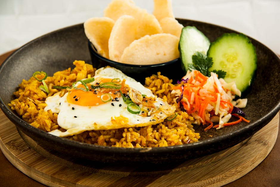 Italiensk grønnkålsslaw med speilegg