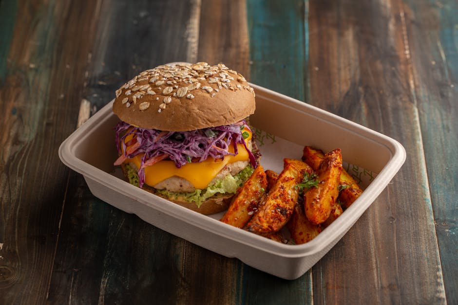 Asiatisk kyllingburger med sitrongressmajones og syltet kål