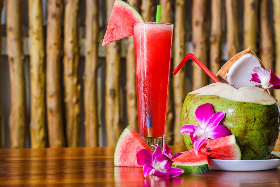 Thailandsk kokoscocktail med sitrongress