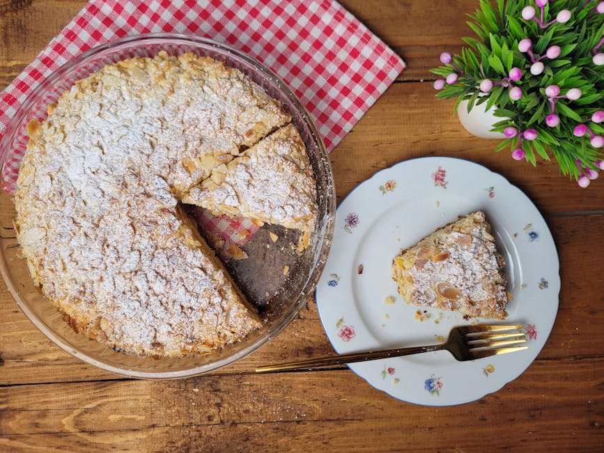 Glutenfri pære- og mandelkake med lønnesirup