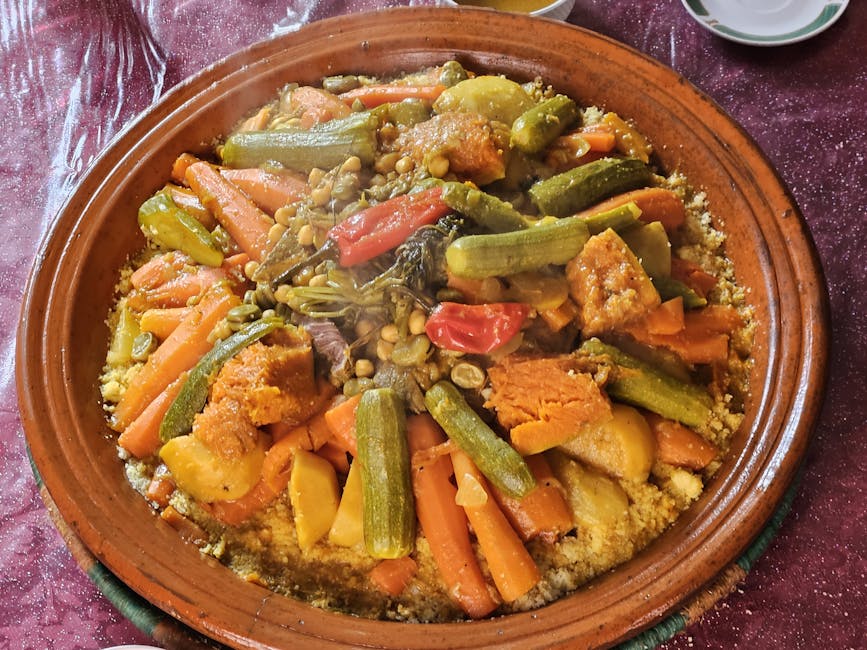 Couscous med syv grønnsaker
