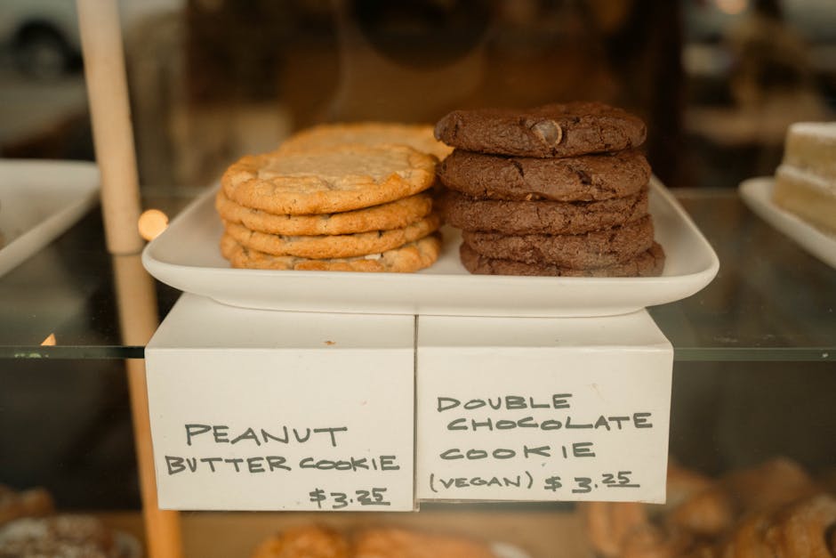 Sprø julekjeks med peanøttsmør og sjokolade