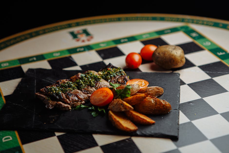 Grillet churrasco med chimichurri