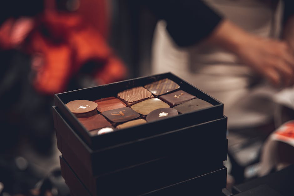 Sjokoladeeske med spiselig høy