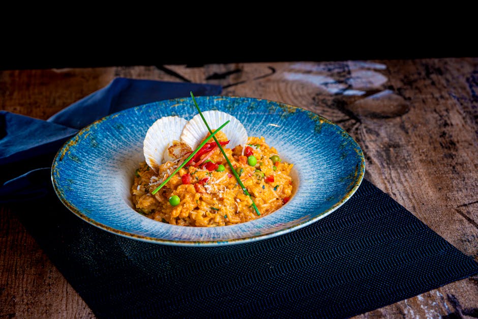Kremet blomkålrisotto med safran