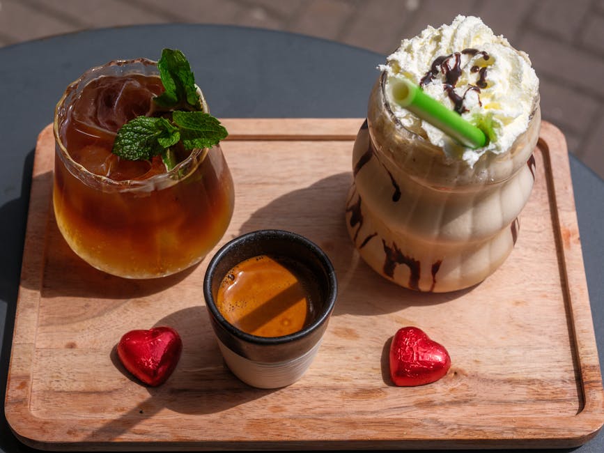 Kremet espressoiskrem med sjokoladebønner