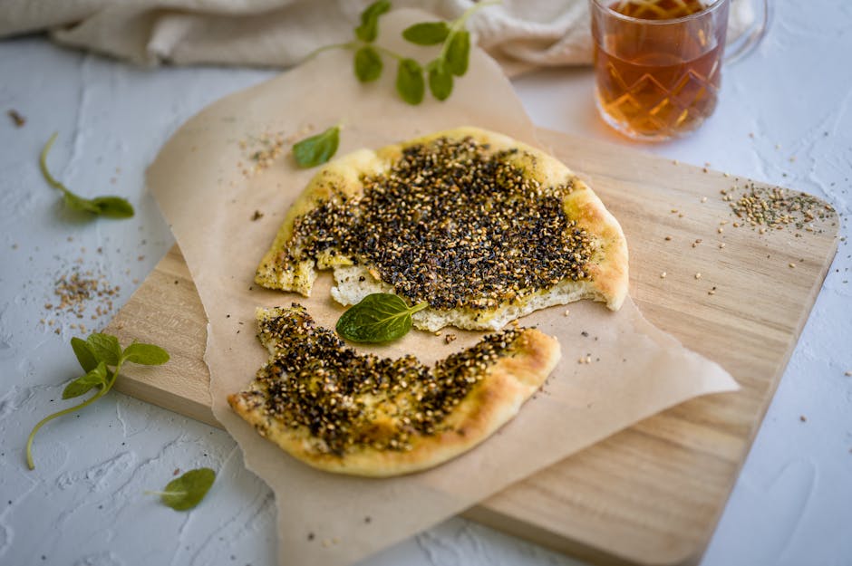 Grillet flatbrød med za'atar