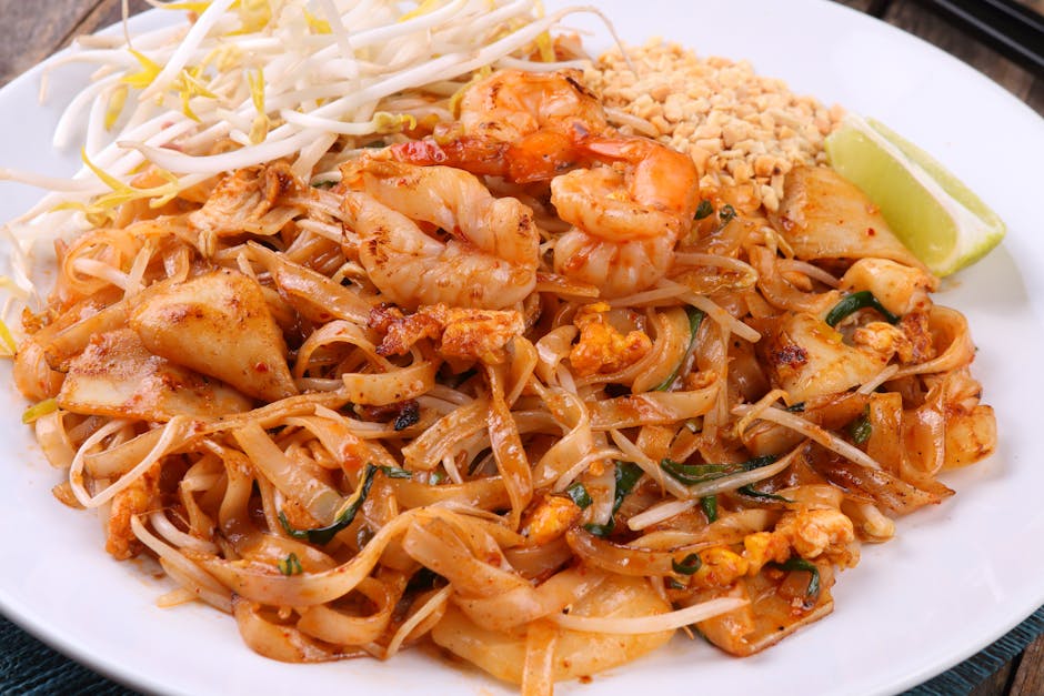 Klassisk Pad Thai med reker