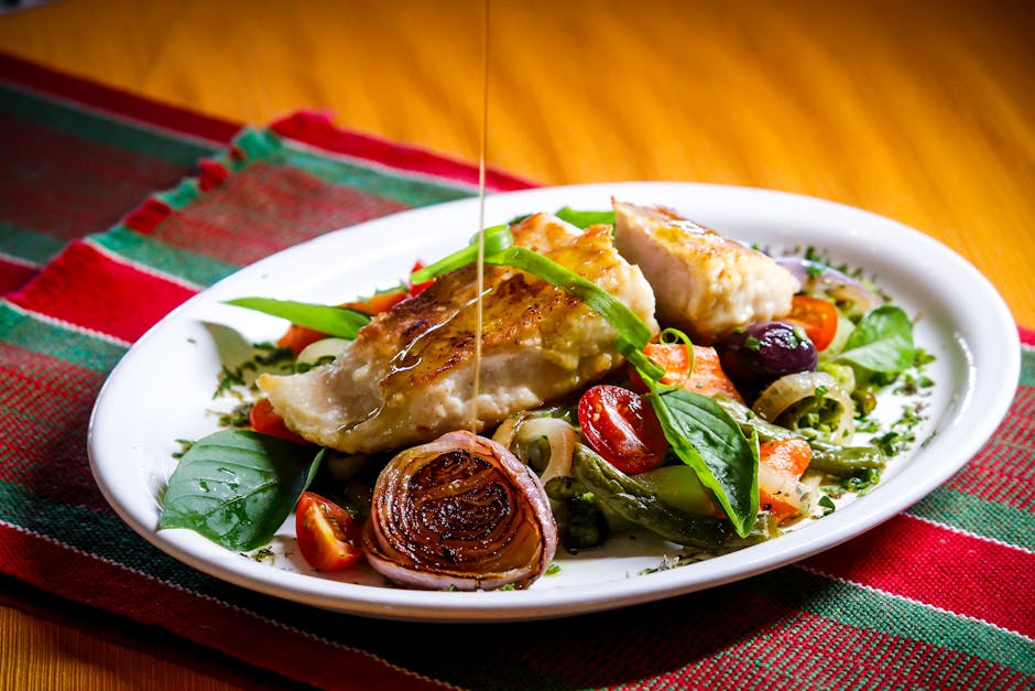 Kylling med eple, løk og sideresaus