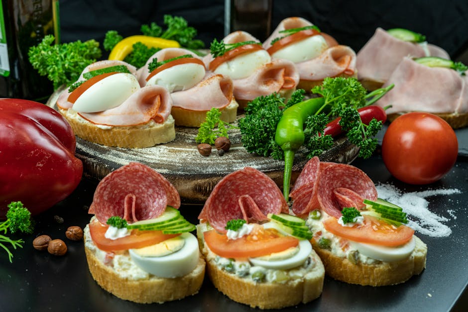 Varme antipasto-sandwicher