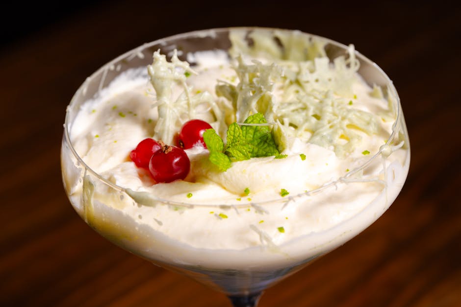 Champagne Sabayon med friske bær