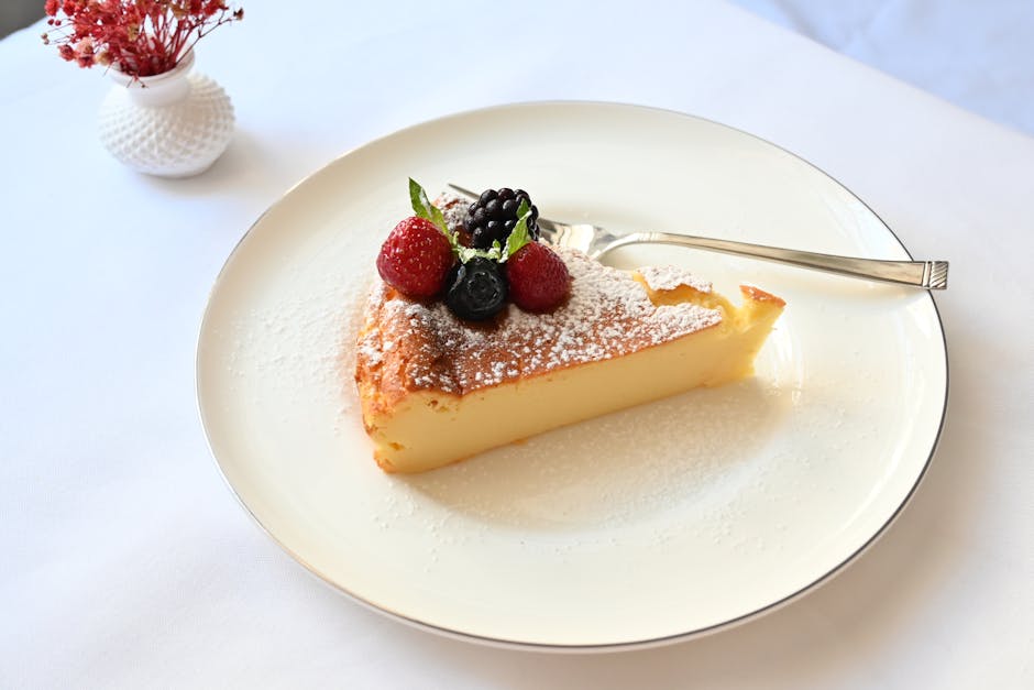 Kremtart med søt baskisk vaniljekrem