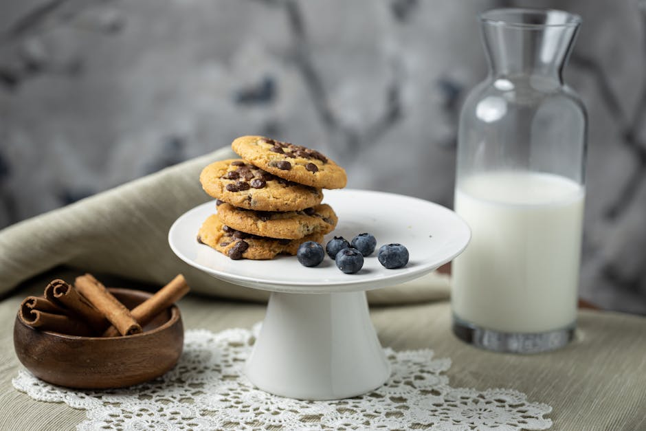 Saftige blåbærkjeks med sitron