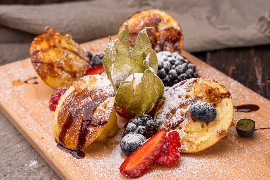 Bakte pannekakebiter