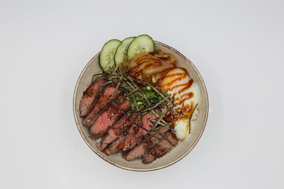 Teriyaki-marinert filet mignon med grønn løk